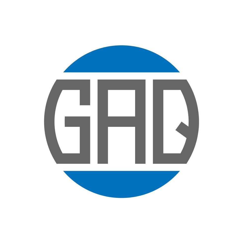 gaq brief logo ontwerp Aan wit achtergrond. gaq creatief initialen cirkel logo concept. gaq brief ontwerp. vector