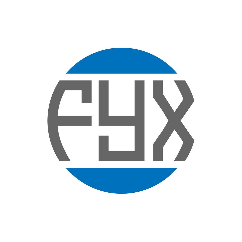 fyx brief logo ontwerp Aan wit achtergrond. fyx creatief initialen cirkel logo concept. fyx brief ontwerp. vector