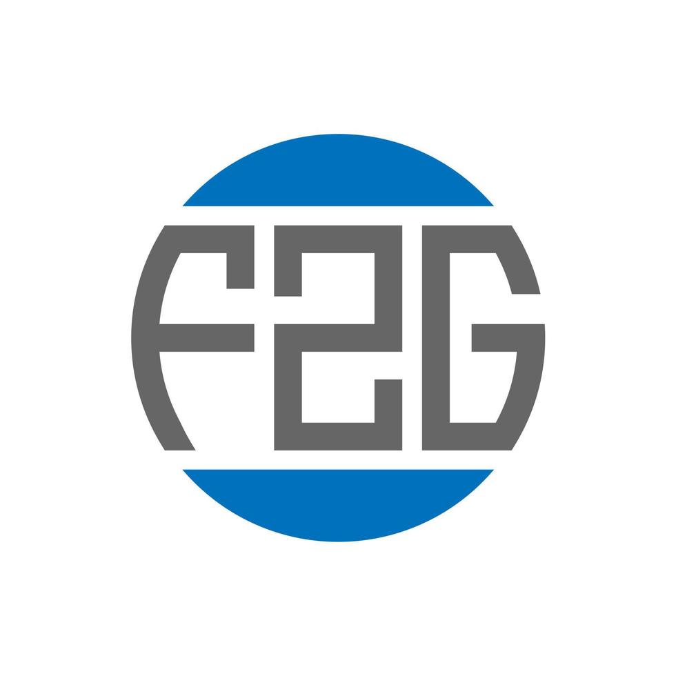 fzg brief logo ontwerp Aan wit achtergrond. fzg creatief initialen cirkel logo concept. fzg brief ontwerp. vector