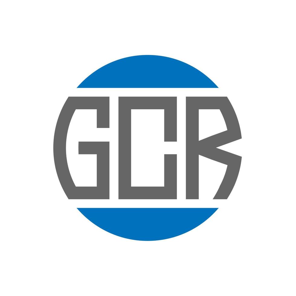 gcr brief logo ontwerp Aan wit achtergrond. gcr creatief initialen cirkel logo concept. gcr brief ontwerp. vector