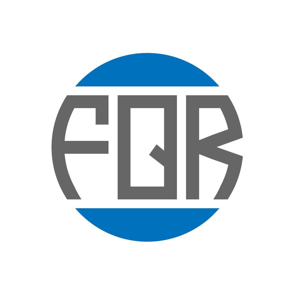 fqr brief logo ontwerp Aan wit achtergrond. fqr creatief initialen cirkel logo concept. fqr brief ontwerp. vector