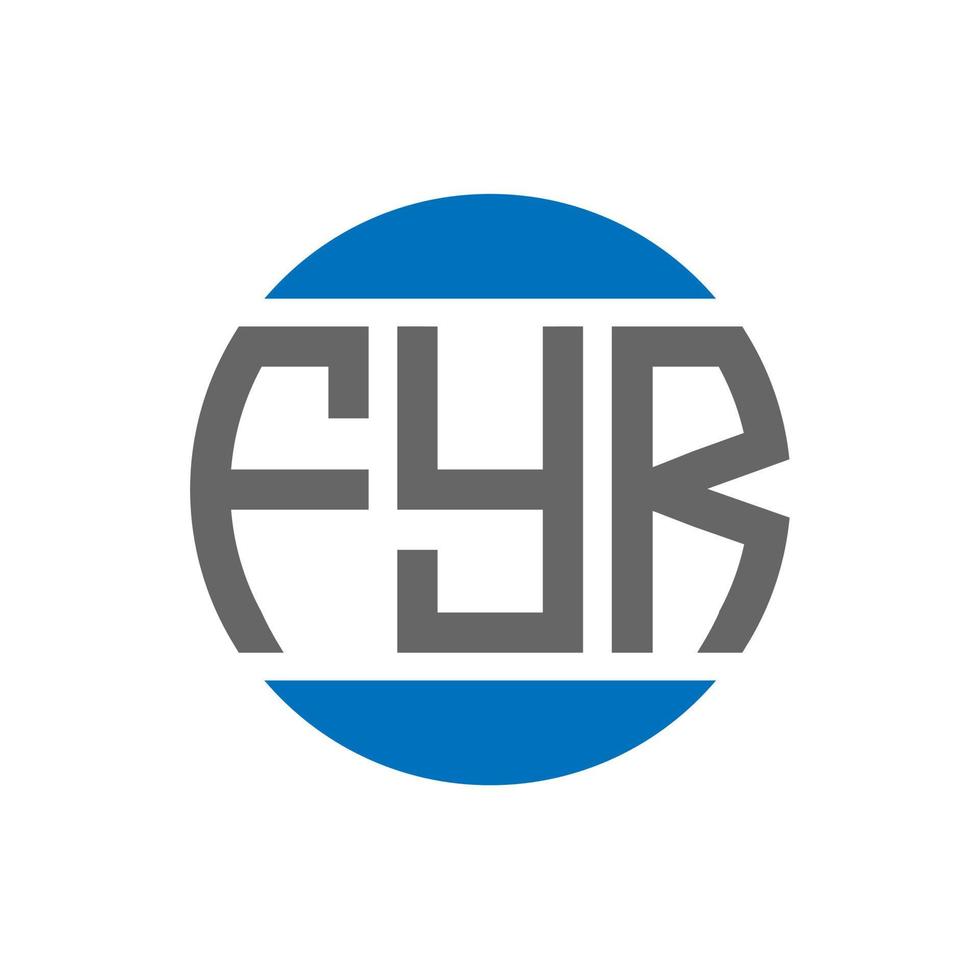 fyro brief logo ontwerp Aan wit achtergrond. fyro creatief initialen cirkel logo concept. fyro brief ontwerp. vector