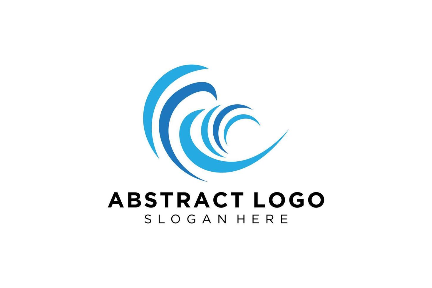 abstract water Golf plons logo symbool en icoon ontwerp. vector