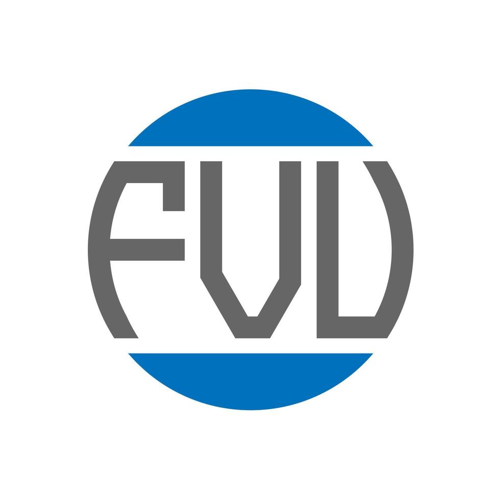 fvu brief logo ontwerp Aan wit achtergrond. fvu creatief initialen cirkel logo concept. fvu brief ontwerp. vector