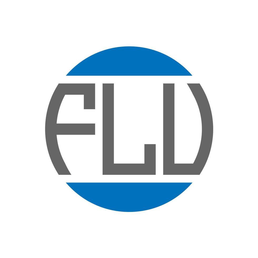 flv brief logo ontwerp Aan wit achtergrond. flv creatief initialen cirkel logo concept. flv brief ontwerp. vector