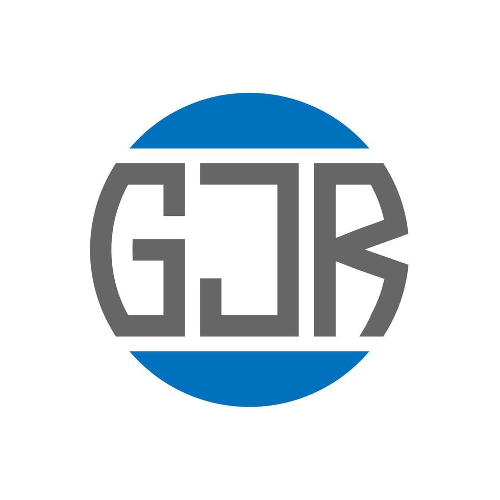 gjr brief logo ontwerp Aan wit achtergrond. gjr creatief initialen cirkel logo concept. vector