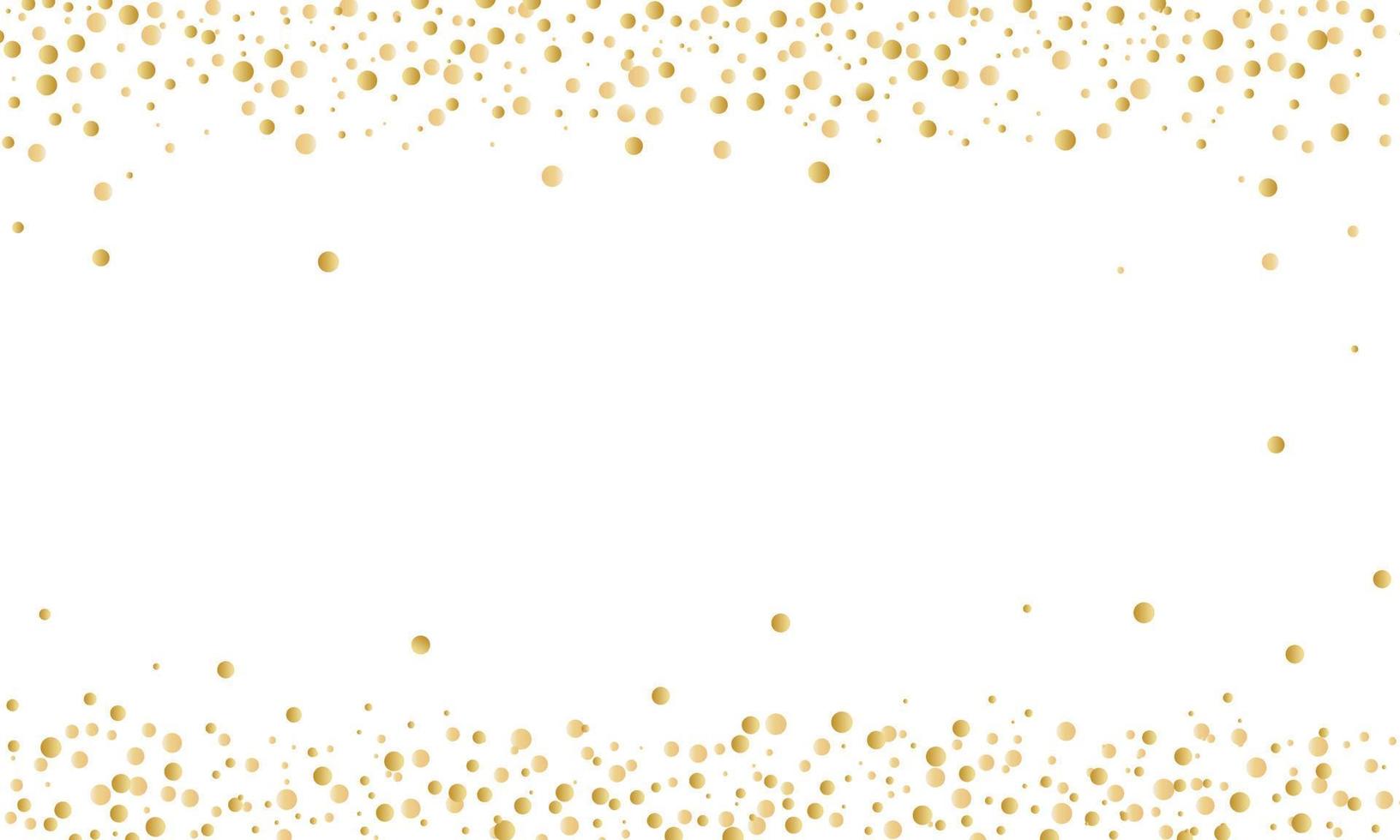 felicitatie- achtergrond met goud confetti top en bodem . vector illustratie