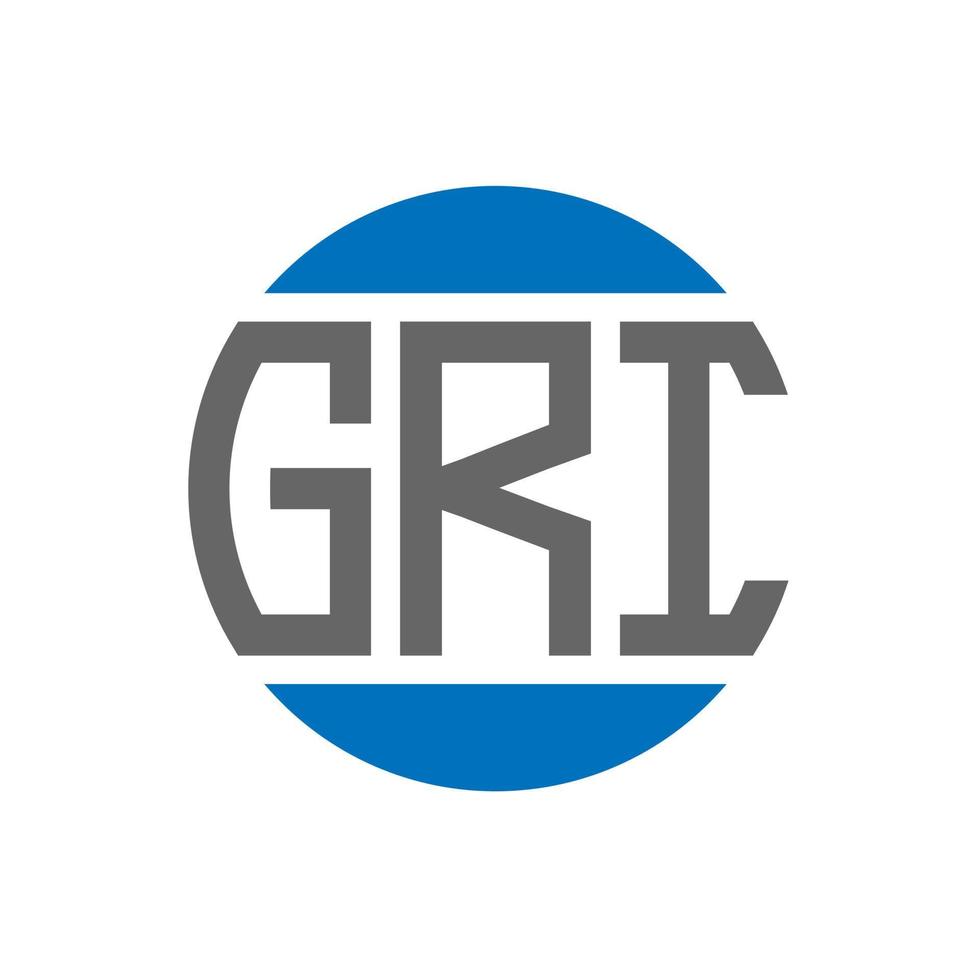 gri brief logo ontwerp Aan wit achtergrond. gri creatief initialen cirkel logo concept. gri brief ontwerp. vector