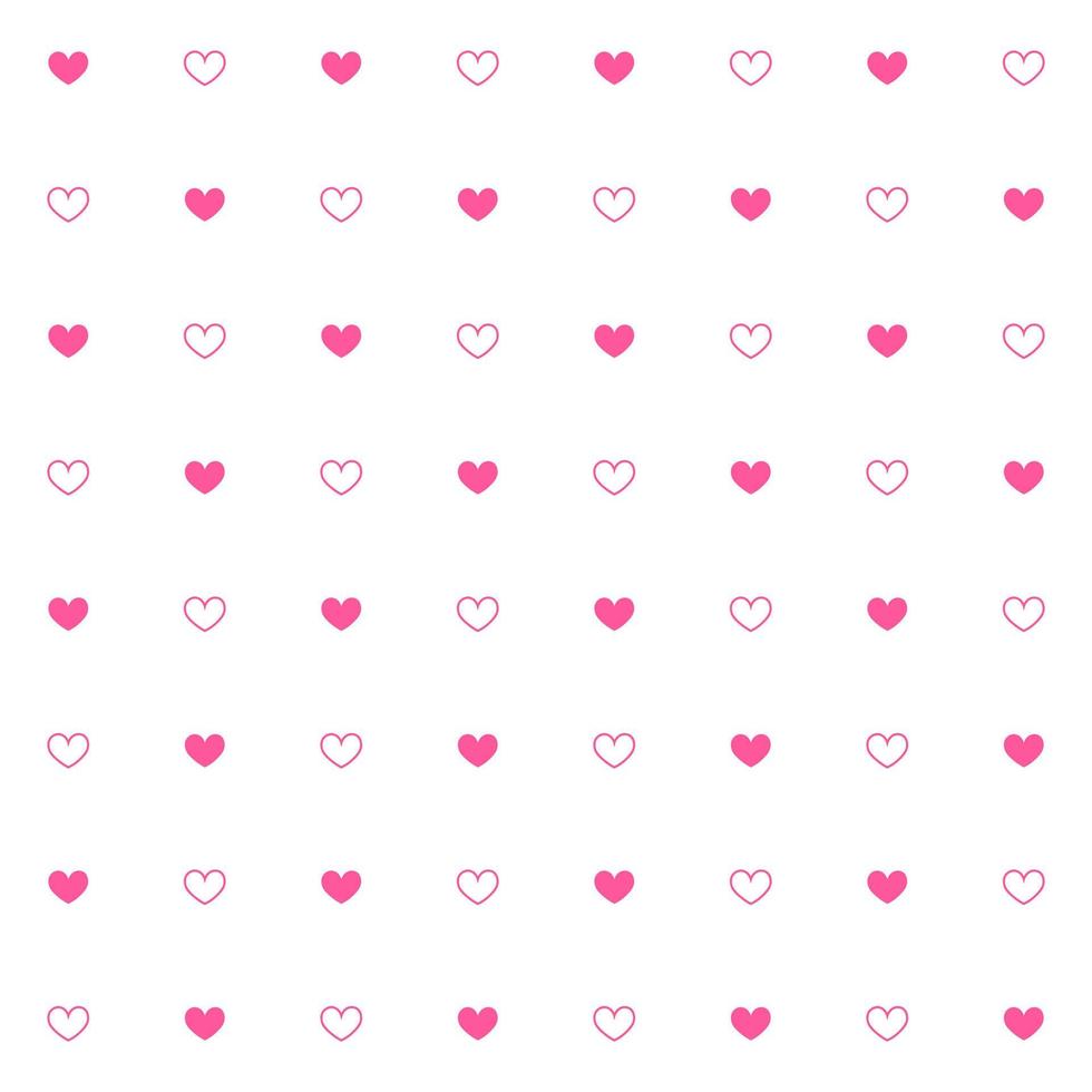 naadloos hart patroon in vector illustratie. schattig gemakkelijk ontwerp voor scrapbooking behang textiel ambacht papier. gedempt illustratie kleuren voor stijlvol. naadloos liefde hart ontwerp vector achtergrond