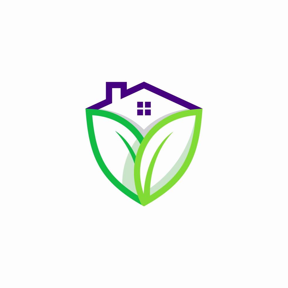 eco huis schild logo vector