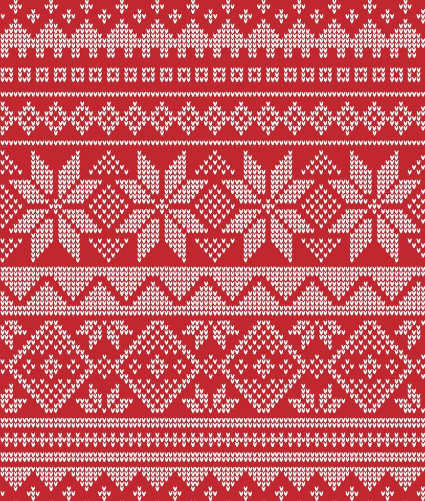 gebreid Kerstmis en nieuw jaar patroon. wol breiwerk trui ontwerp. behang omhulsel papier textiel afdrukken. vector