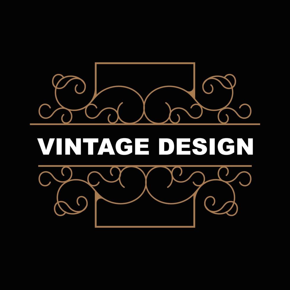 retro wijnoogst ontwerp, luxueus minimalistische vector ornament logo, met mandala en batik stijl, Product merk illustratie, uitnodiging, banier, mode