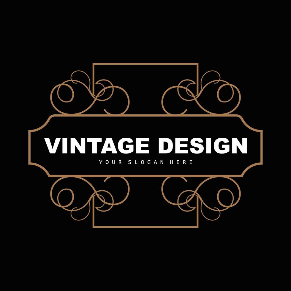 retro wijnoogst ontwerp, luxueus minimalistische vector ornament logo, met mandala en batik stijl, Product merk illustratie, uitnodiging, banier, mode