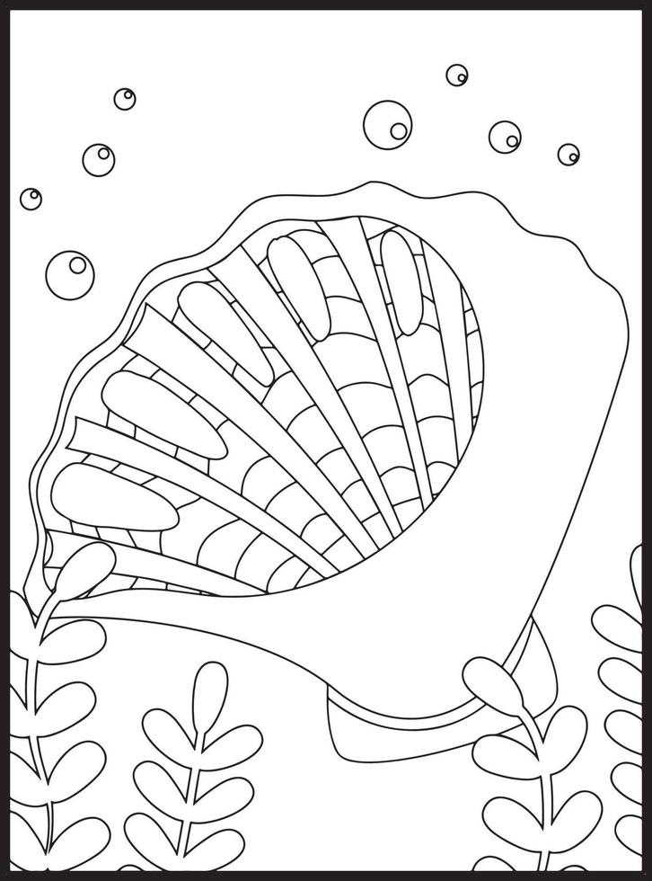 oceaandieren kleurplaten vector