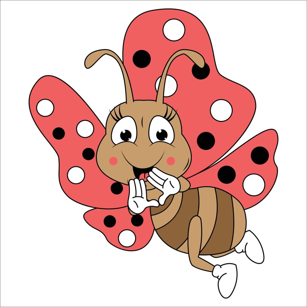 vlinder dier tekenfilm grafisch vector