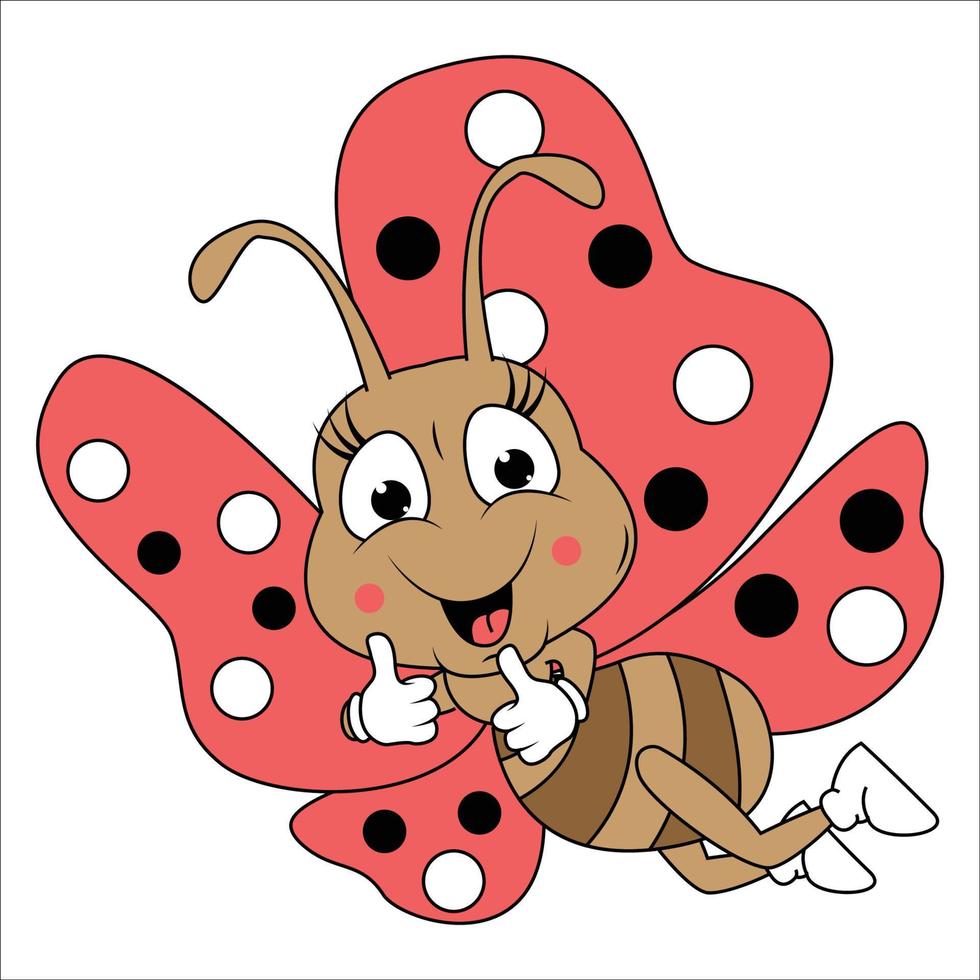 vlinder dier tekenfilm grafisch vector