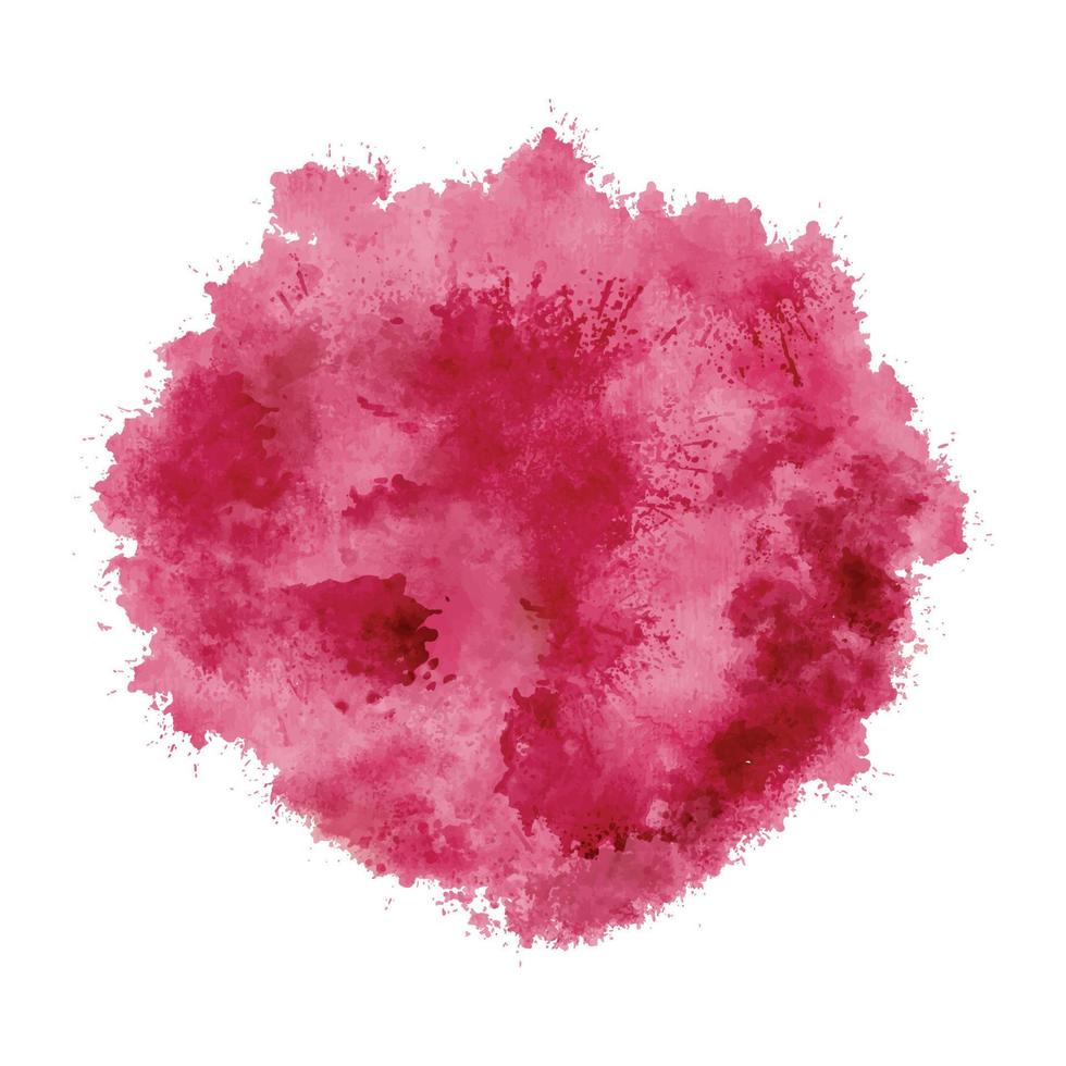 abstract waterverf plons achtergrond met druppels in viva magenta kleur van de jaar 2023. grunge verf getextureerde vector plek ontwerp element