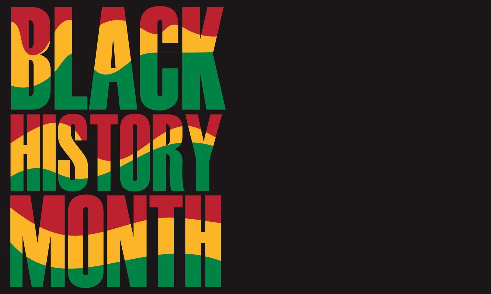 zwarte geschiedenis maand vieren. vector illustratie ontwerp grafisch zwart geschiedenis maand