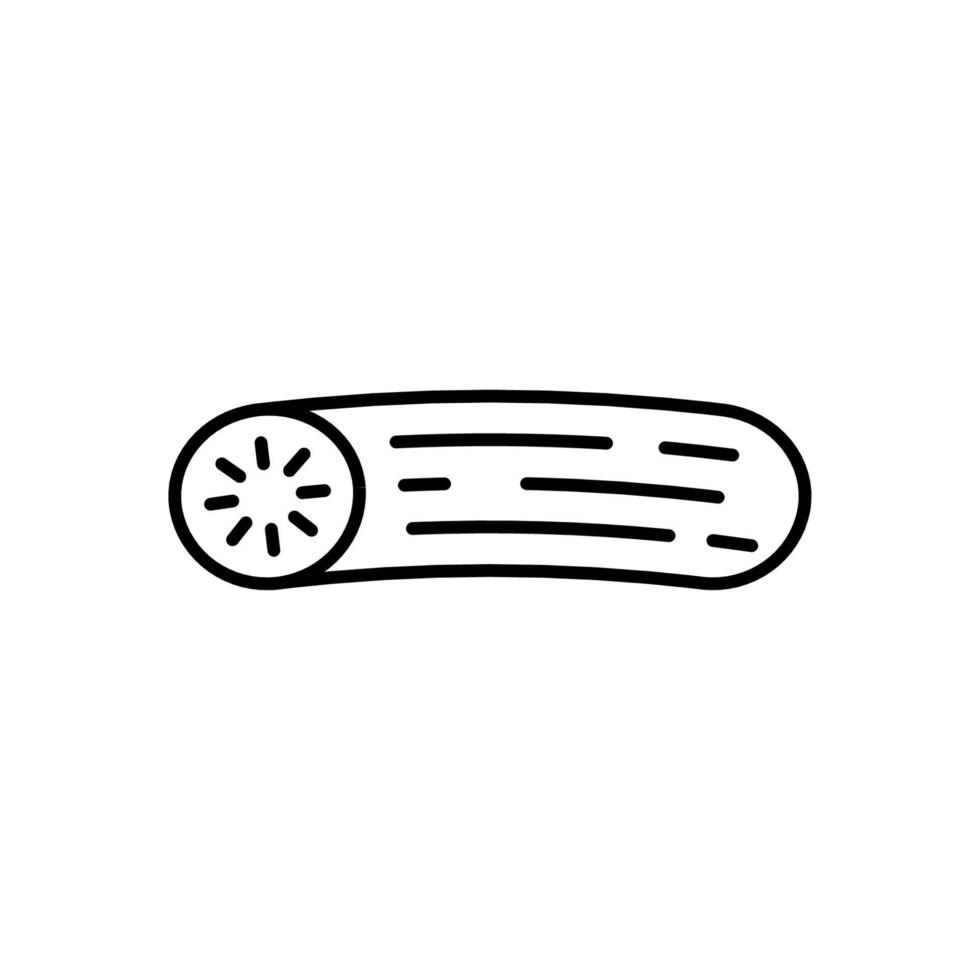 schets, gemakkelijk vector komkommer icoon geïsoleerd Aan wit achtergrond.