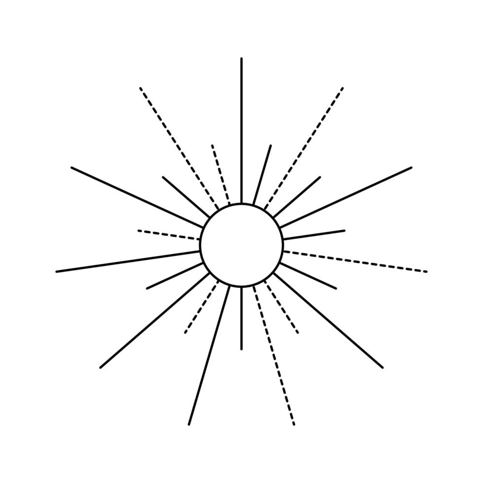 schets vector vuurwerk icoon geïsoleerd Aan wit achtergrond.