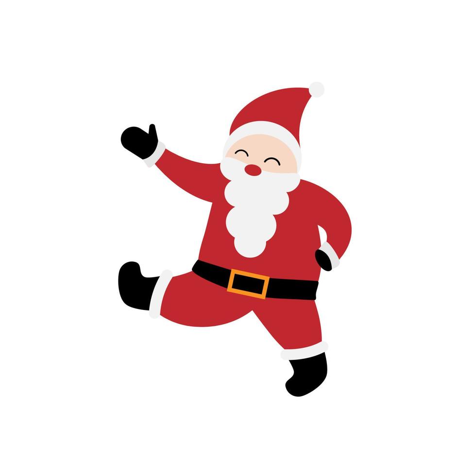 de kerstman claus Aan wit achtergrond. vector illustratie voor retro Kerstmis kaart. esp 10