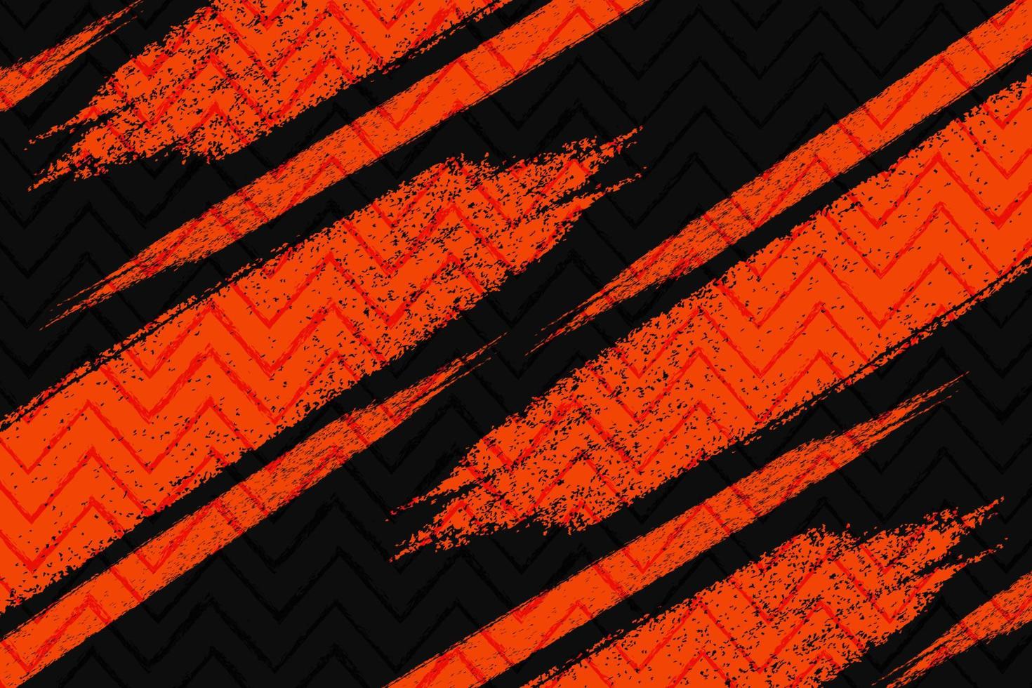 abstract oranje en zwart grunge structuur achtergrond met zigzag stijl vector