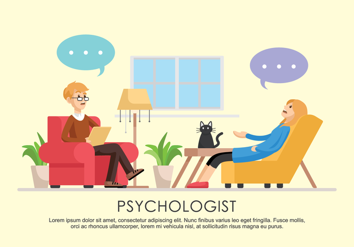 Psycholoog Vectorillustratie vector