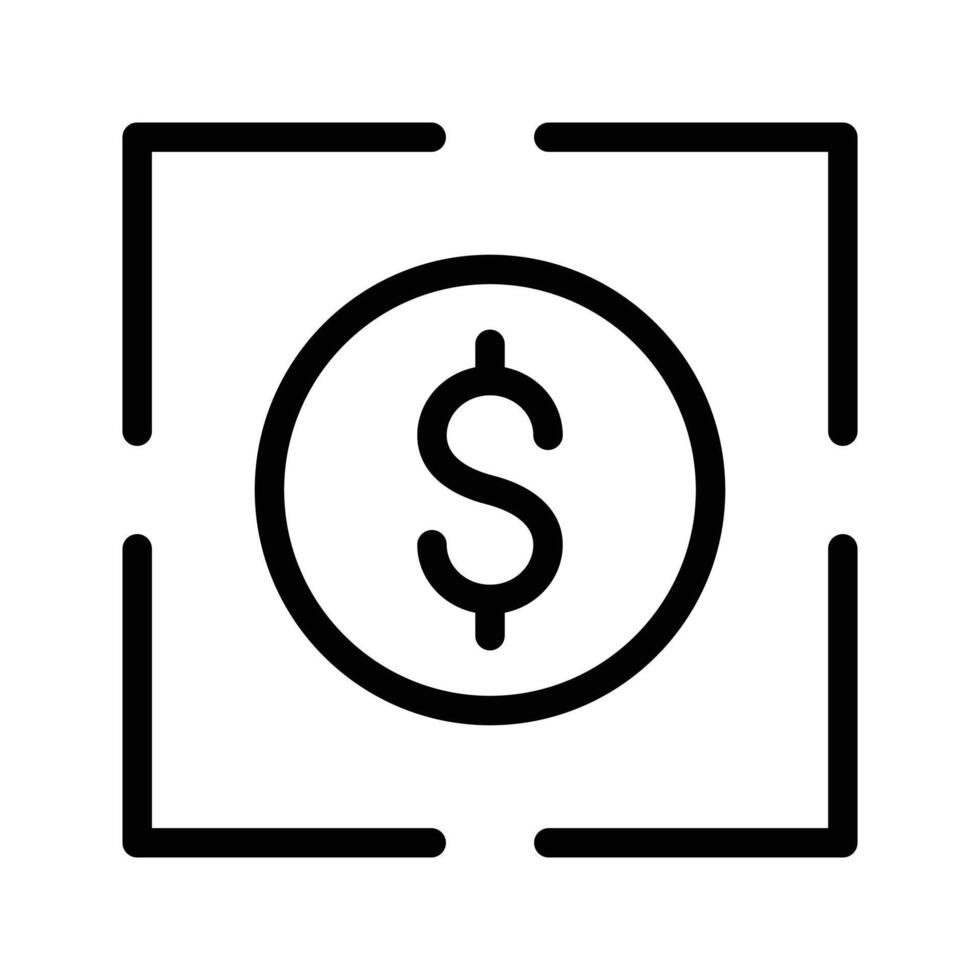 dollar focus vector illustratie Aan een achtergrond.premium kwaliteit symbolen.vector pictogrammen voor concept en grafisch ontwerp.