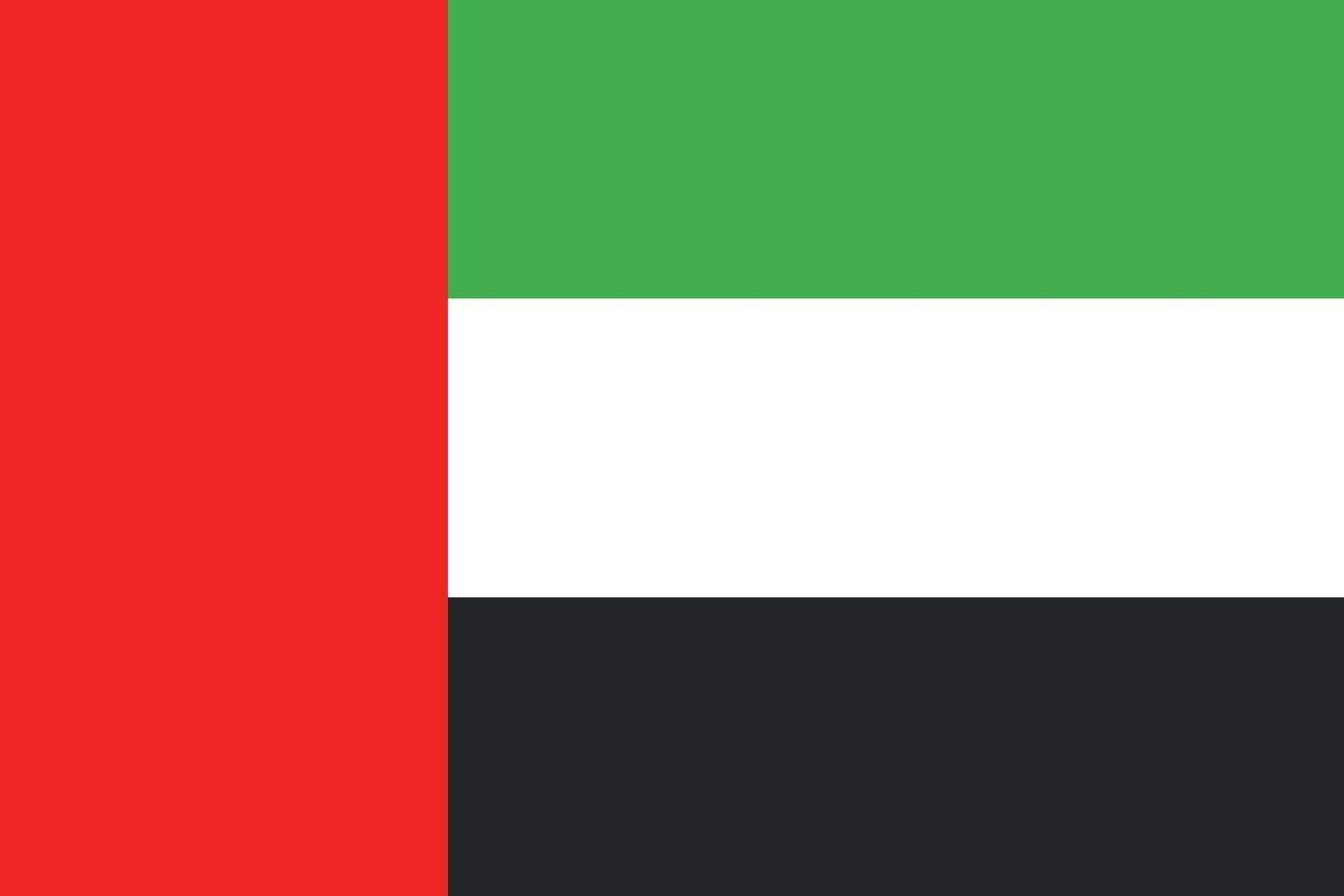 Verenigde Arabisch emiraten vlag ontwerp vector