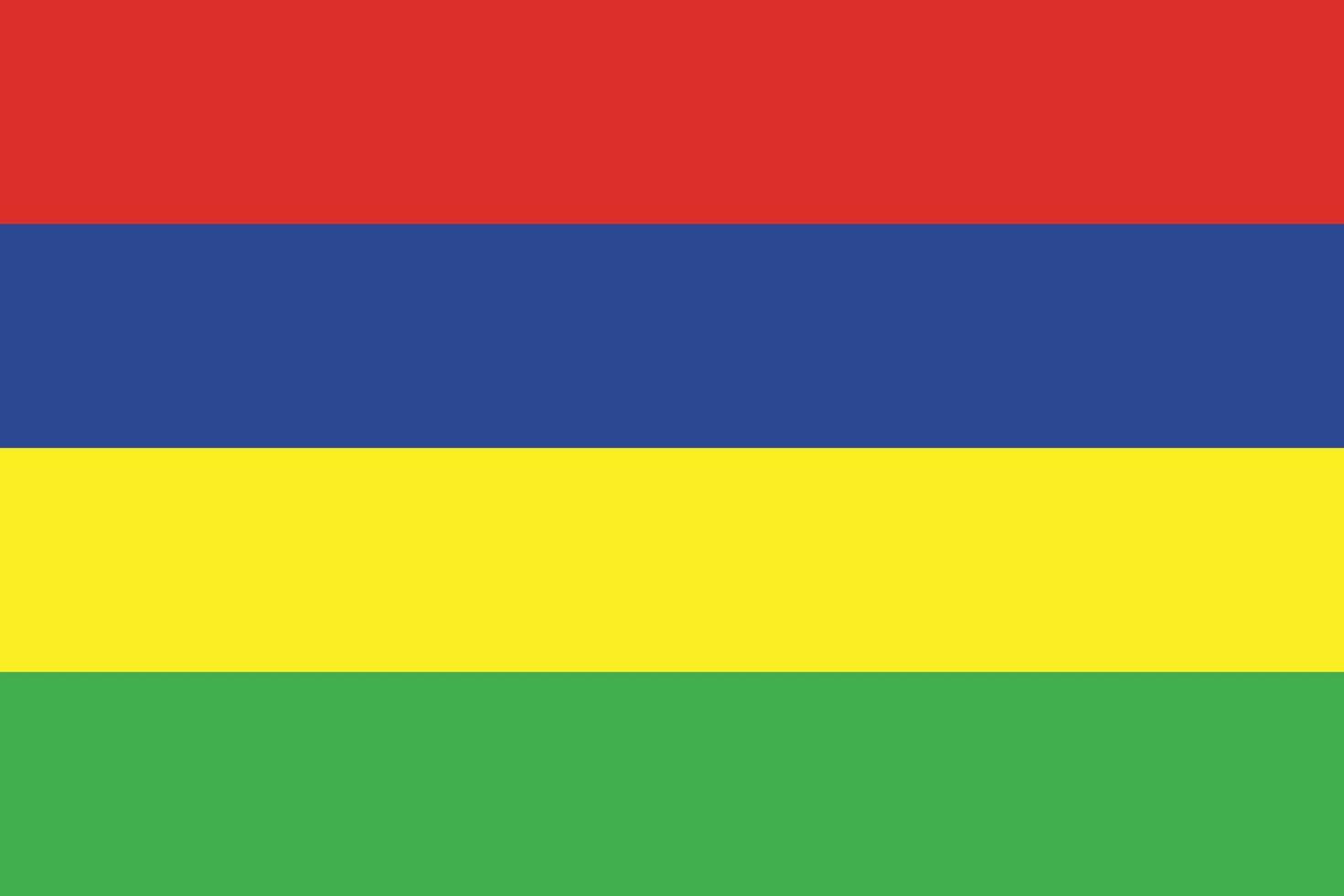 vlag van Mauritius ontwerp vector