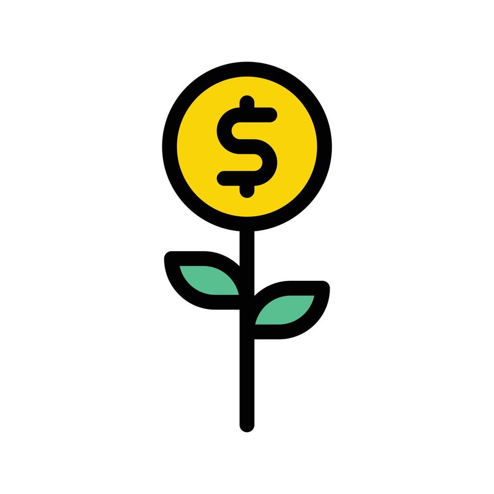 dollar groei vectorillustratie op een background.premium kwaliteit symbolen.vector iconen voor concept en grafisch ontwerp. vector