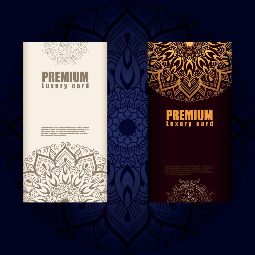 premie en luxe sier- mandala achtergrond met Arabisch Islamitisch oosten- patroon stijl premie vector