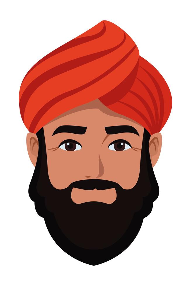 man gezicht avatar cartoon vector