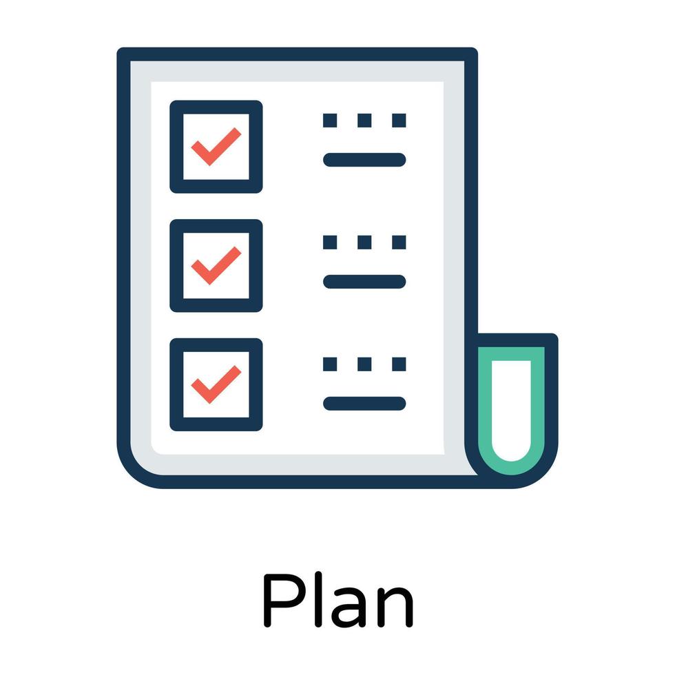 modieus werk plan vector