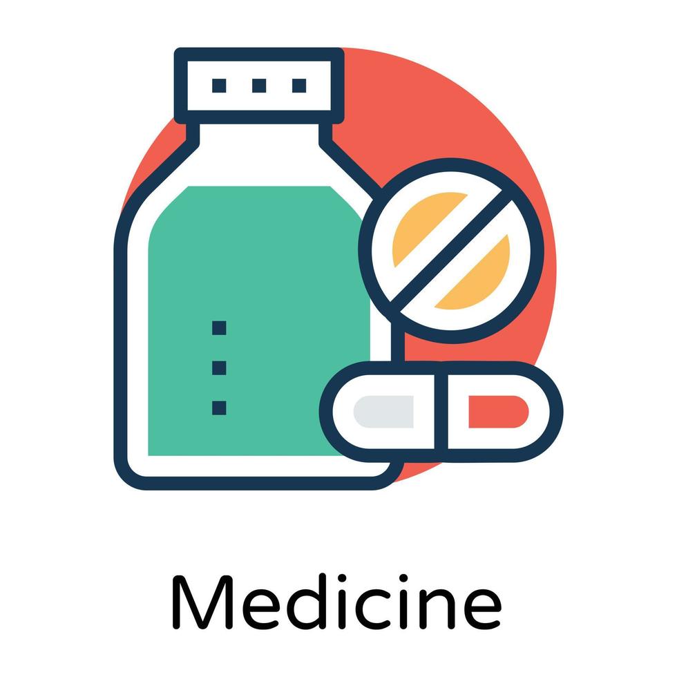 trendy medicijnpot vector