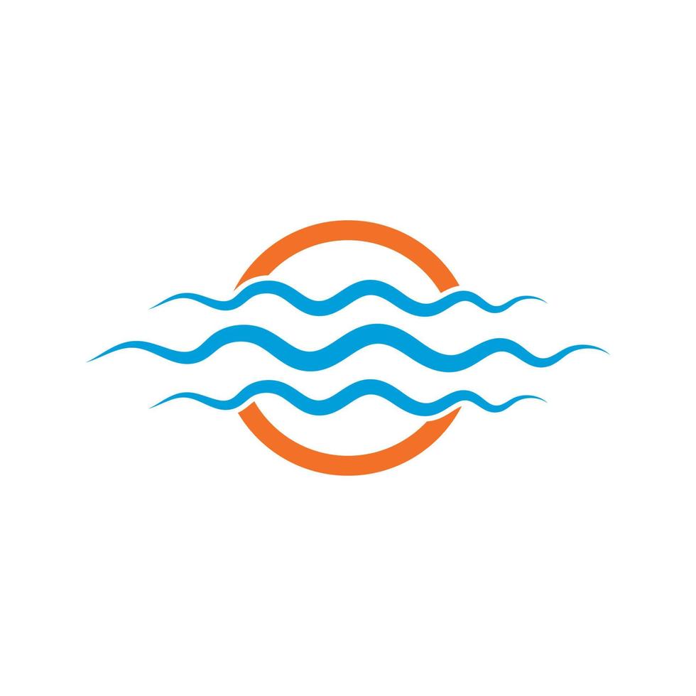 water Golf logo sjabloon. vector icoon illustratie