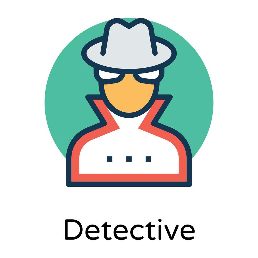 trendy detectiveconcepten vector