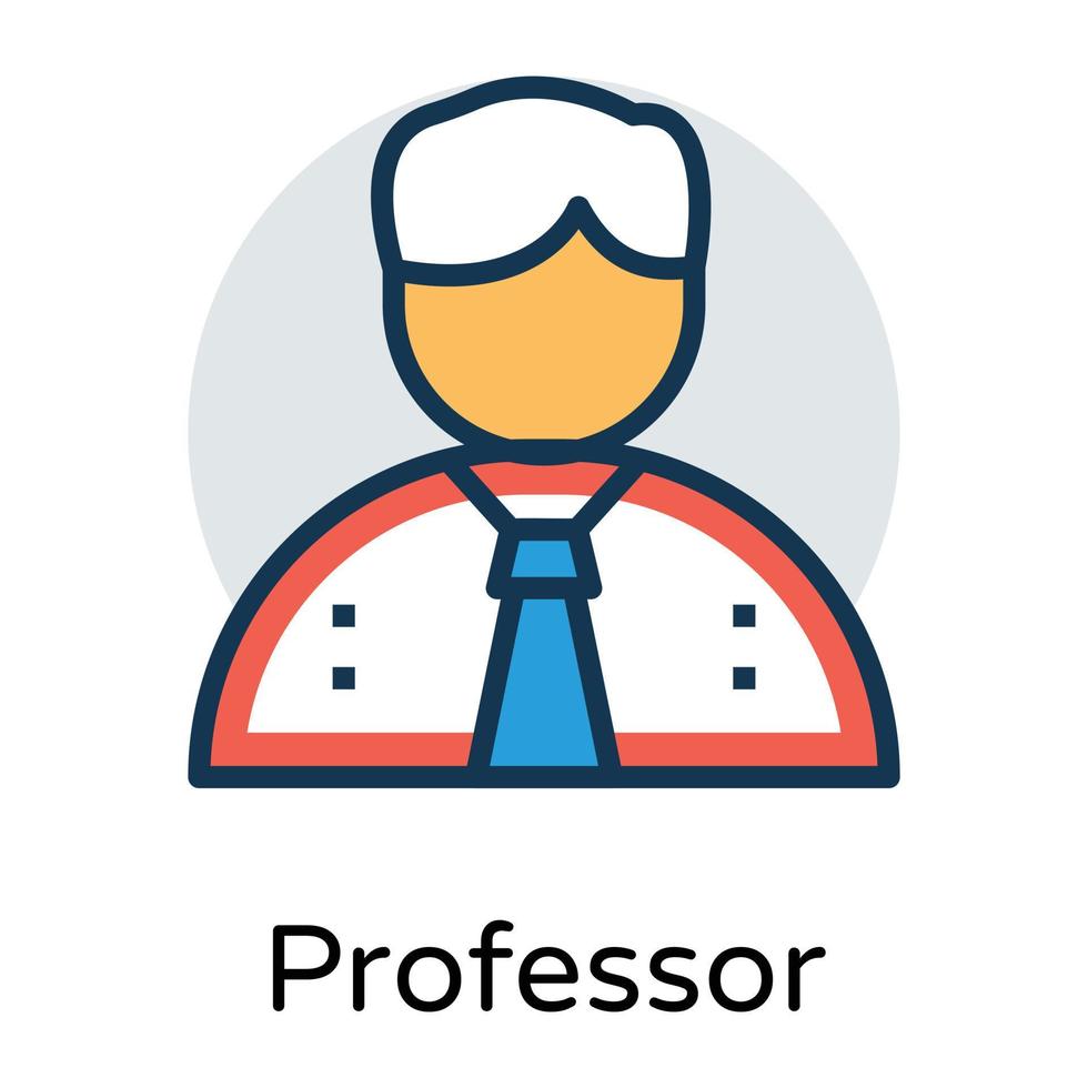 trendy professor concepten vector