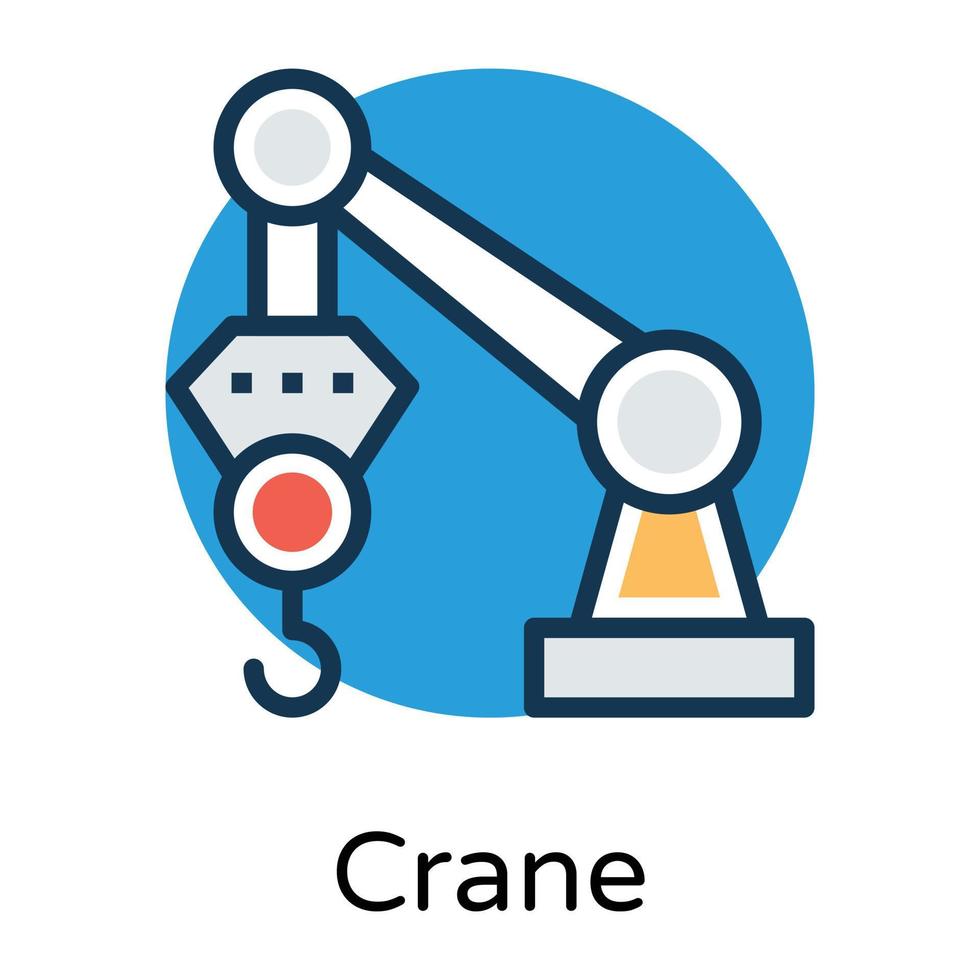 modieus industrieel kraan vector