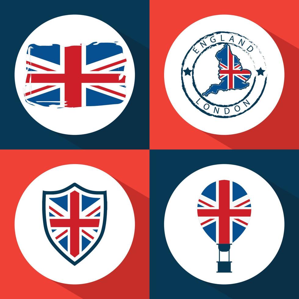 Engeland symbool een mooi hoor poster vector