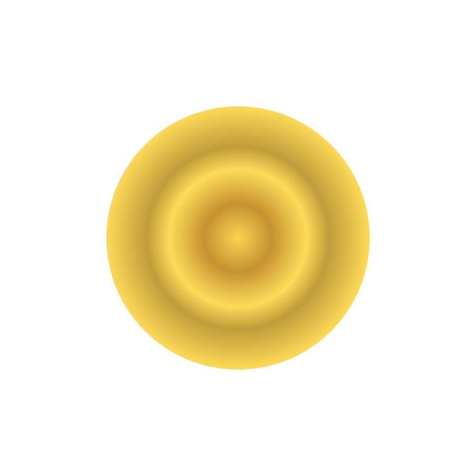 Chinese munt, geld, geld. gouden kleur cirkel met verloop. ontwerp element voor de feestelijk. vector