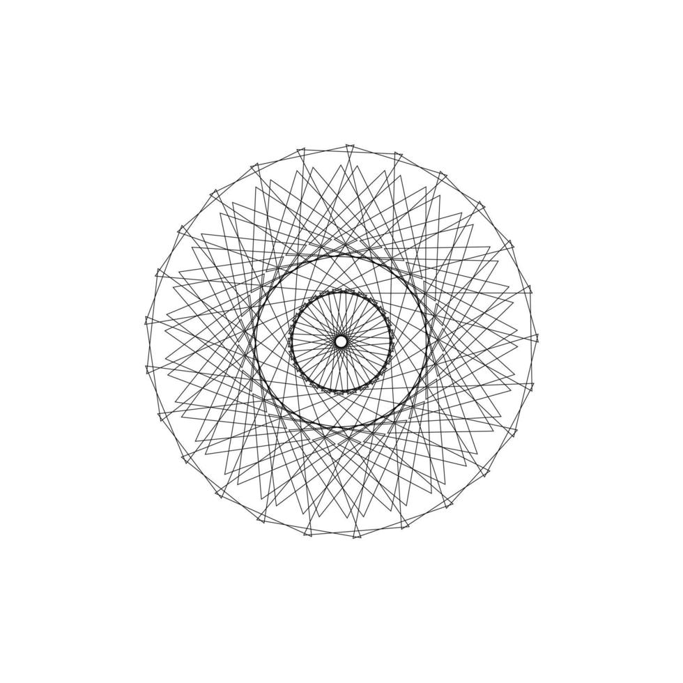 cirkel of spiraal ornament. het kan worden gebruikt voor element of symbool. vector