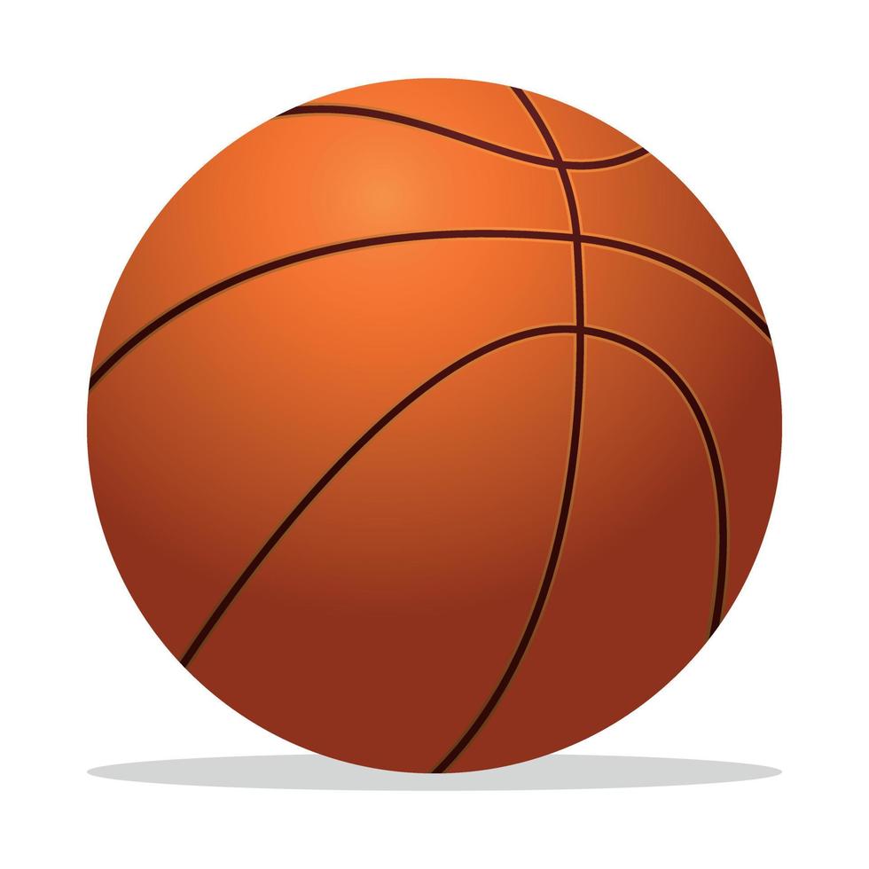 basketbal realistisch stijl vector