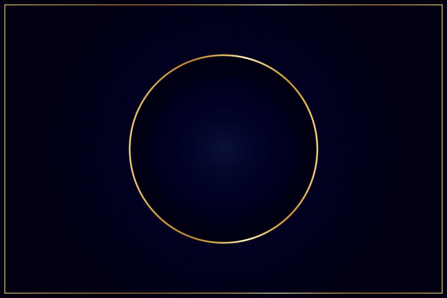 blauw goud cirkel achtergrond vector