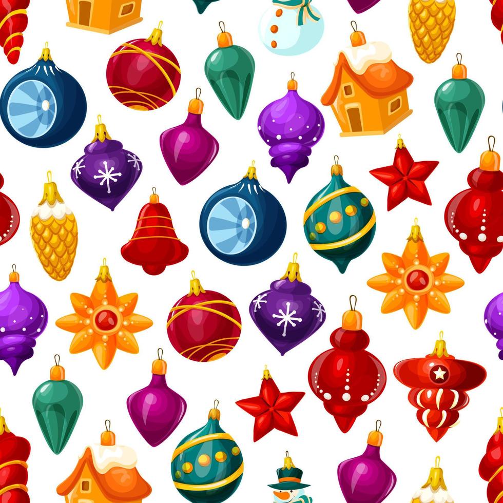 Kerstmis decoraties vector naadloos patroon