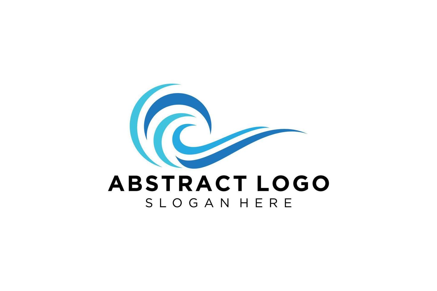 abstract water Golf plons logo symbool en icoon ontwerp. vector