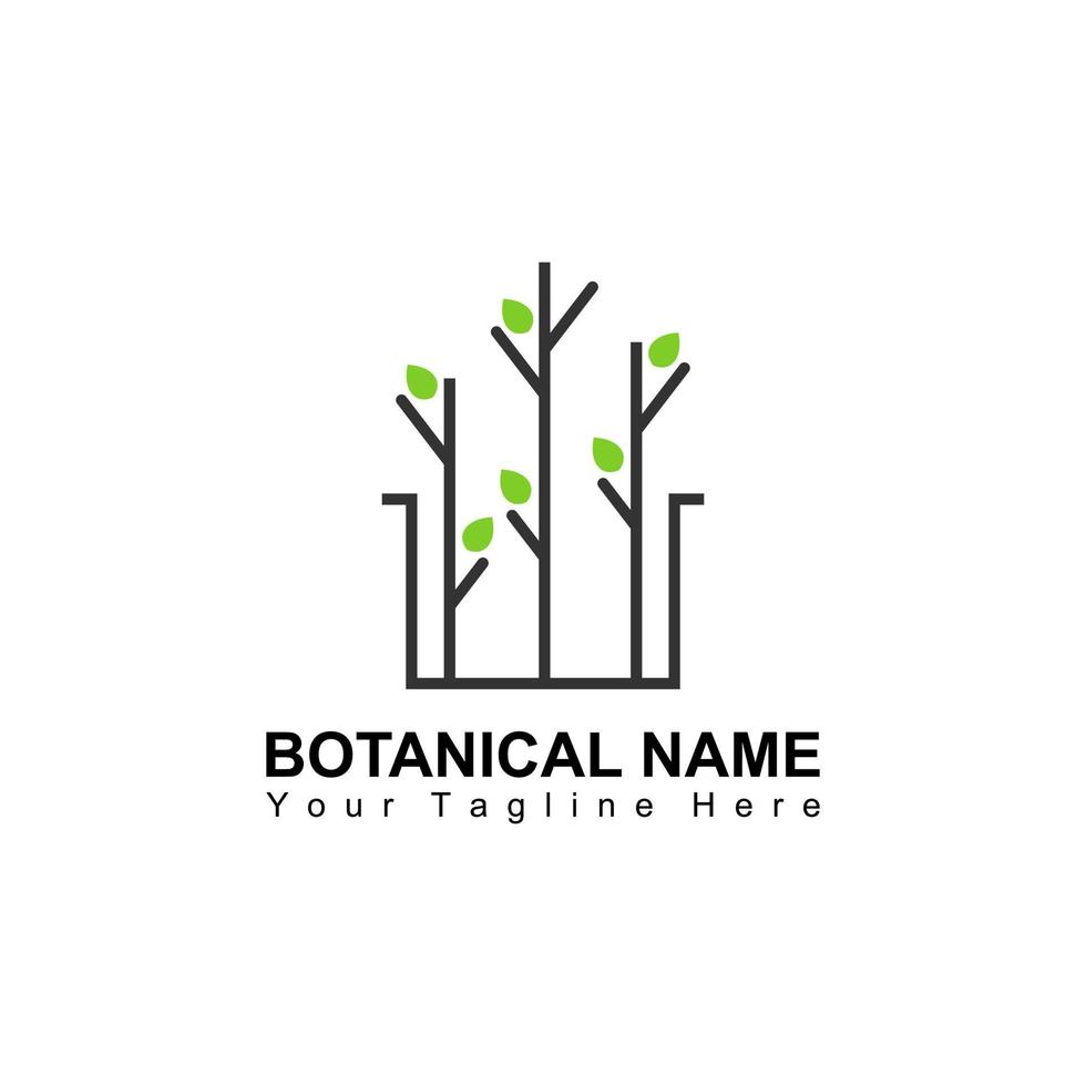 planten in pot gebruik makend van lijn vorm beeld grafisch icoon logo ontwerp abstract concept vector voorraad. kan worden gebruikt net zo een symbool verwant naar natuur of botanisch