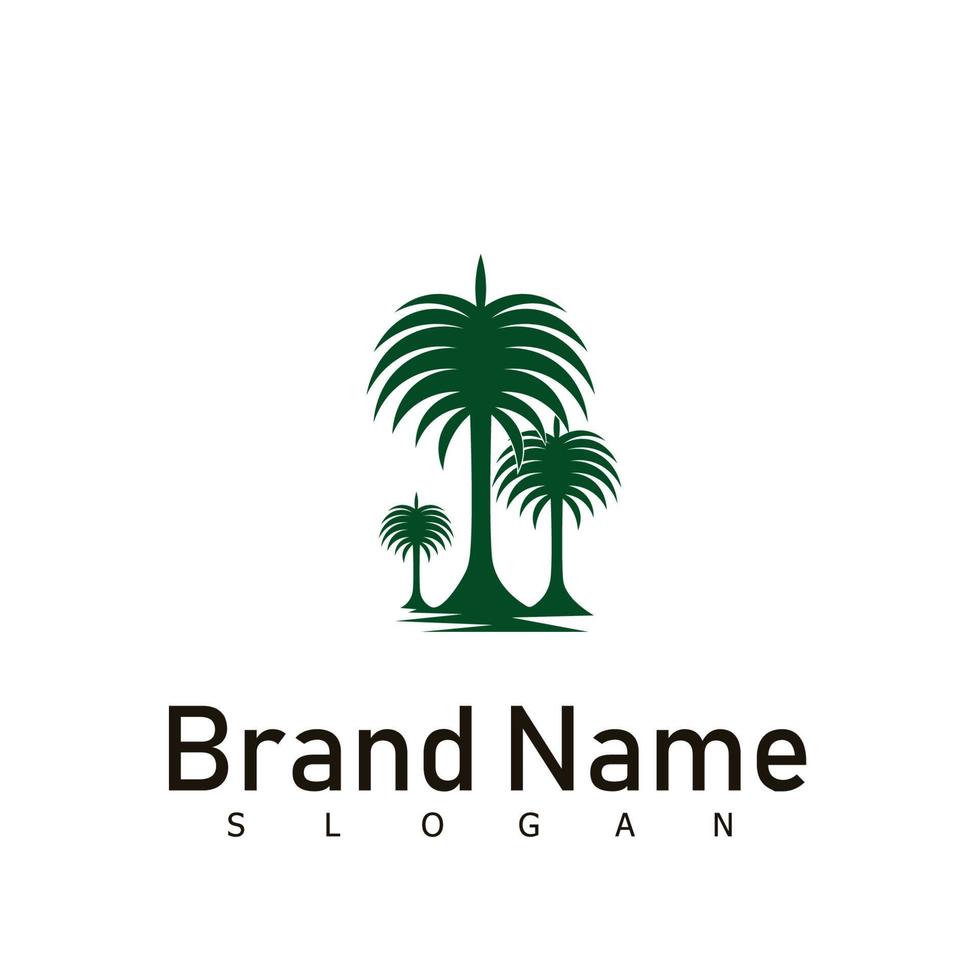 palm natuur logo ontwerp symbool vector