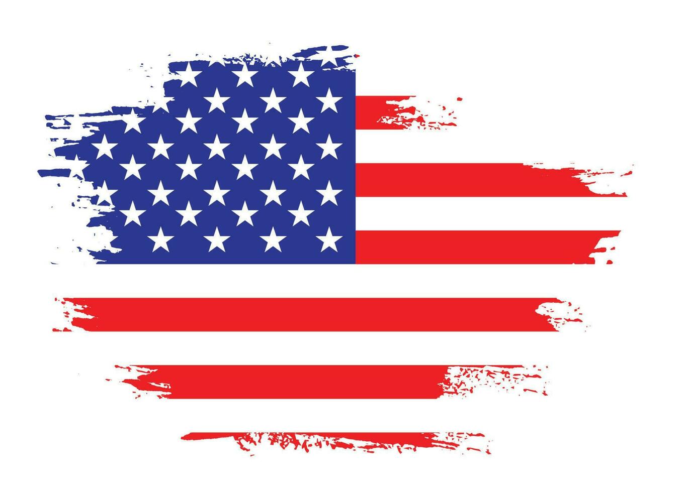 plons nieuw Verenigde Staten van Amerika grunge structuur vlag vector