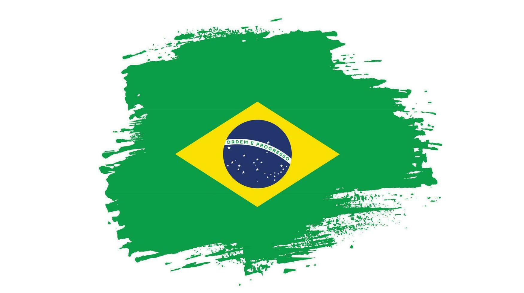 wijnoogst Brazilië grungy vlag vector